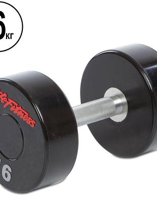 Гантель цільна професійна life fitness ga-80081-16 1шт 16кг