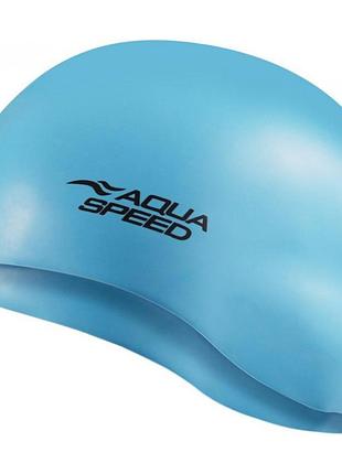 Шапка для плавання aqua speed ​​mono 9118 блакитний уні osfm (оригінал) 111-42