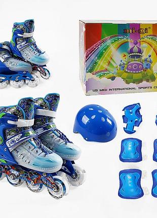Набір роликів best roller розмір 39-43 біло-синій 9678-31
