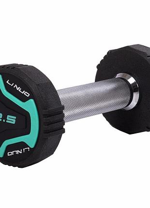 Гантель цільна професійна li nuo ga-3614-2.5 1шт 2.5кг