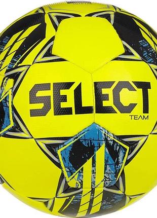 М'яч футбол select team №5 жовтий-синій 086556-007 (оригінал)
