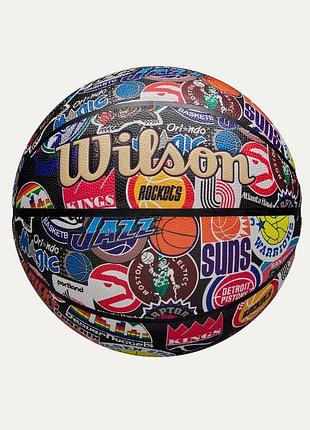 Баскетбольний м'яч wilson nba all team retro bskt розмір 7 wz4028501xb7 (оригінал)