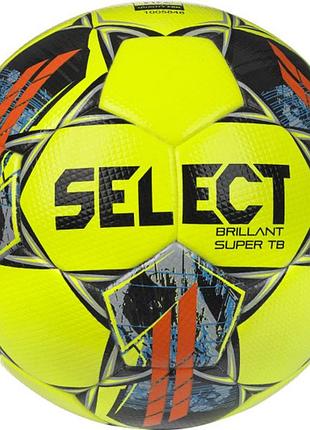 М'яч футбольний select brillant super fifa tb v22 yellow (fifa quality pro) №5 (оригінал)