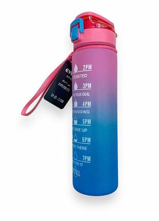 Пляшка для води eyun 900ml gy-542 рожевий-синій
