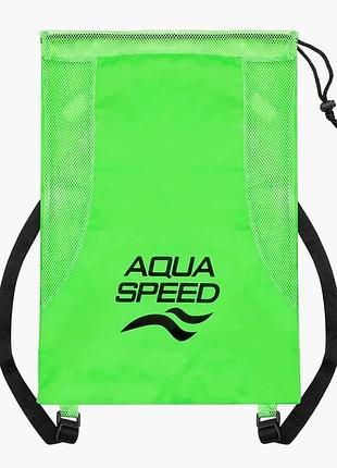 Сітчаста сумка aqua speed mesh back pack 61165 салатовий універсальний 51х36 см 630-11