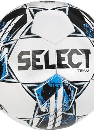 М'яч футбол select team №5 білий-синій 086556-987 (оригінал)