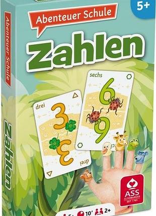 Abenteuer schule – zahlen — обучающая карточная игра для изучения чисел и счета, на немецком языке