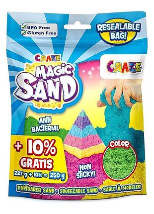 Craze magic sand – зеленый кинетический песок для детей, 250 г