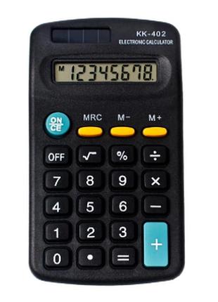 Калькулятор кишеньковий kenko kk-402 8-розрядний чорний уцінка