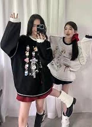 Красивый свитер свитшот hello kitty 2