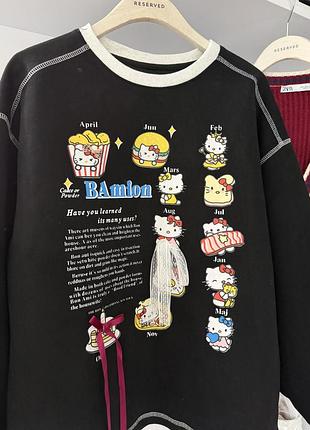 Красивый свитер свитшот hello kitty 5