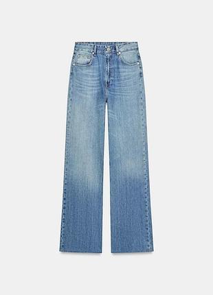 Джинси брюки штани wide leg палаццо zara зара