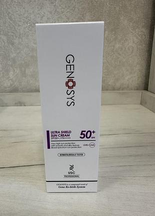 Сонцезахисний крем genosys ultra shield sun cream spf 50+ pa++++ 50g