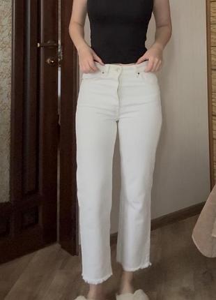 Білі джинси zara жіночі, зара 34 розмір