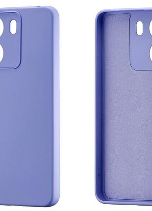 Матовий чохол лавандовий для xiaomi poco c65 мікрофібра бузковий