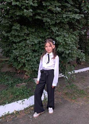 Класична біла блузка 7