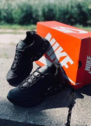 Кросівки nike air max tn dn triple black унісекс | чорні спортивні кросівки nike