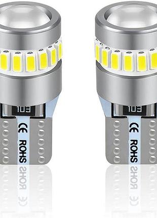 Лампа xelord t10 w5w led 194 168, белая, 6000k, клинообразная, 12v, для автомобильных фонарей номерного знака, габаритных огней,