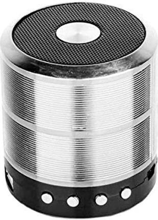 Міні-колонка bluetooth ws-887 з fm-радіо, слотом для карти пам'яті, слотом для usb-накопичувача, режимом входу aux -