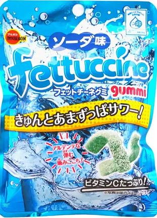 Bourbon fettuccine gummy soda желейки со вкусом содовой, 50 г