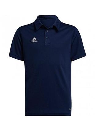 Футболка adidas entrada 22 polo junior - темно-синий код продукта: h57493 размеры: 152,164,176