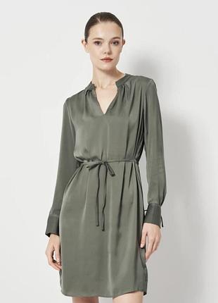Нова сукня h&m з біркою колір хакі пояс розмір m/l