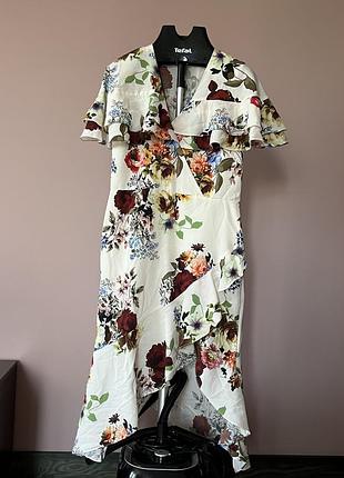 Сукня river island, розмір 12, принт квітковий