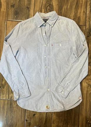 Сорочка чоловіча бавовна коттон поло polo jeans company оригінал джинсовка вареника s
