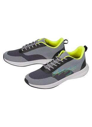 Кроссовки мужские спортивные со стелькой memory foam crivit 43, 28 см серый