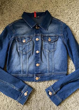 Джинс куртка h&m котон