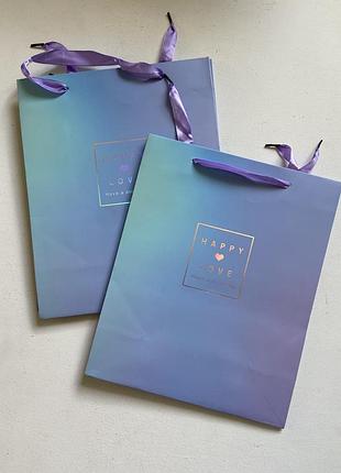 Подарункові пакети happy love великі