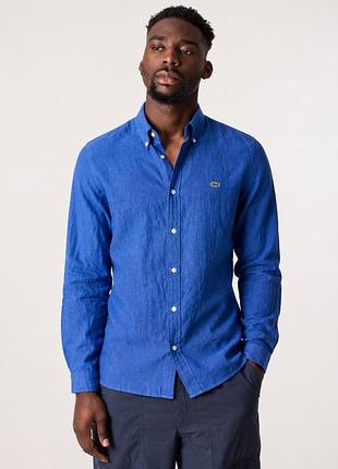 Хлопковая рубашка lacoste