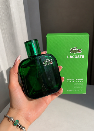 Парфуми чоловічі eau de lac💚ste l. 12.12 vert 🐊💚