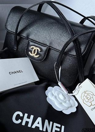 Сумка шанель chanel flap bag шкіра преміум люкс