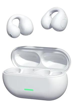 Бездротова bluetooth-гарнітура із зарядним відсіком t75 білі