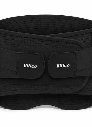 Пояс для поддержки спины vilico s талия 70–85 см черный с 4 ребрами жесткости ортопедический бандаж для спины