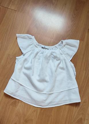 Гарна біла блуза m&s kids