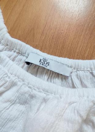 Гарна біла блуза m&amp;s kids 2