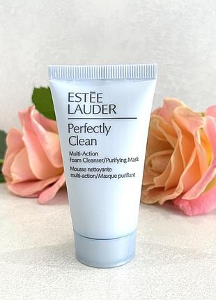 2 в 1 пенка для умывания / очищающая маска estee lauder perfectly clean estée lauder оригинал