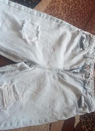 Женские шорты cropp denim, светлый джинс, размер хs