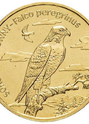 Польша 2 злотых, 2008 сапфир латунь, 8.15g, ø 27mm no3964