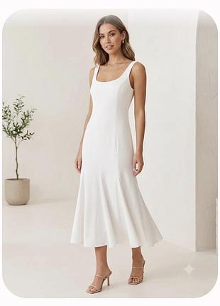 Елегантна біла сукня zara ,розмір s