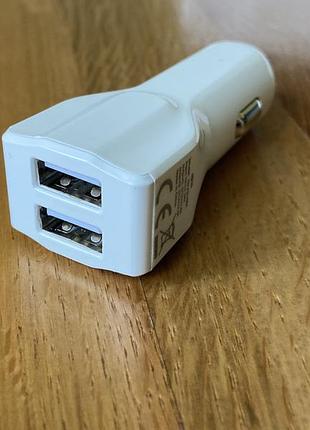 Двопортовий автомобільний зарядний пристрій aiino usb car charger для iphone, ipad, android