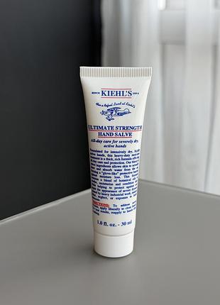 Крем для рук з ефектом рукавичок  kiehl's ultimate strength hand salve 30 мл / догляд за шкірою рук руками / інтенсивне зволоження відновлення