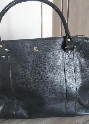 Кожаная деловая сумка для ноутбука / а4 ashwood leather (британия)