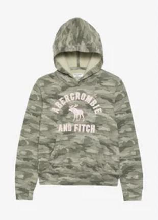 Детский худи от abercrombie & fitch выполнен в камуфляжном принте 9-10 лет