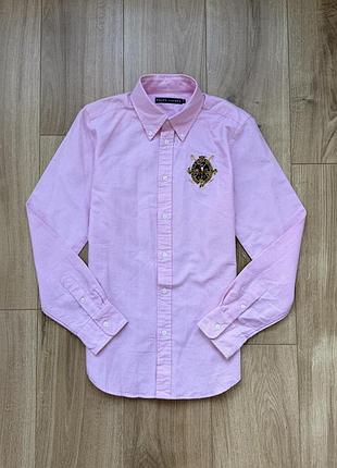 Розкішна сорочка ralph lauren button-down shirt with embroidered crest
