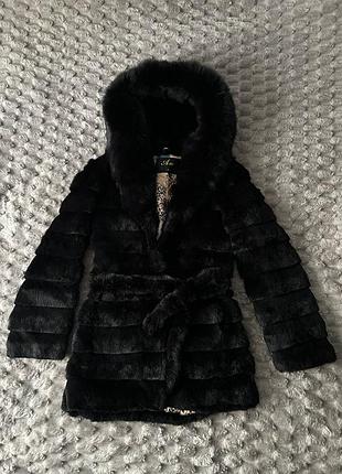 Элегантная женская шубка из кролика