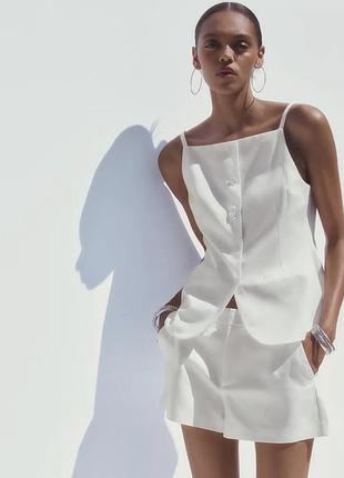 Лляний топ zara