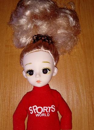 Шарнірна лялька «sports world» для ігор та фотосесій 30 см